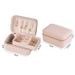Premium Leather Jewelry Box – Compact 2-Layer Travel Organizer For Earrings, Necklaces & Rings | Dustproof & Anti-Tarnish Design_voghion.com