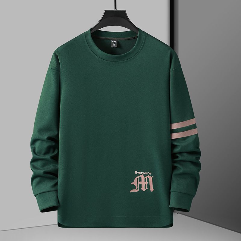 Ανδρικά Ρούχα Φούτερ Μεγάλα Μεγέθη Άνοιξη και Φθινόπωρο Μεγάλο Μέγεθος Στρογγυλή Λαιμόκοψη Casual Loose Αθλητικό Φόρμα_voghion.com