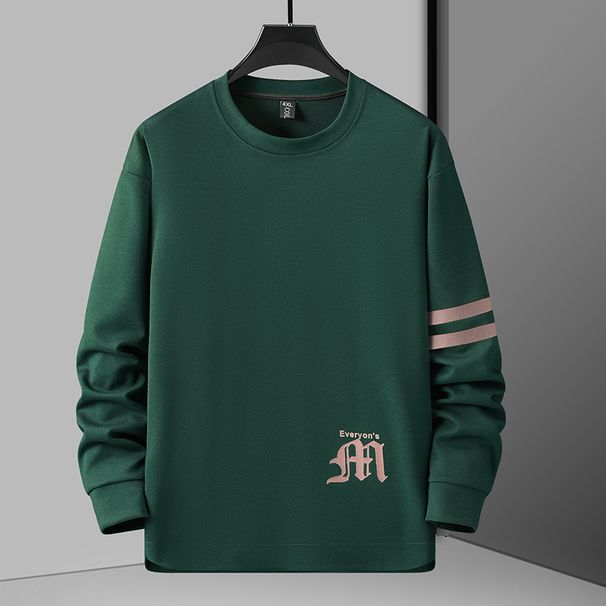 Ανδρικά Ρούχα Φούτερ Μεγάλα Μεγέθη Άνοιξη και Φθινόπωρο Μεγάλο Μέγεθος Στρογγυλή Λαιμόκοψη Casual Loose Αθλητικό Φόρμα_voghion.com