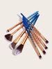 8 Make-up-Pinsel, Wasserwellen-Set, Lidschattenpinsel, Puderpinsel, Beauty-Tools GUJHUI_voghion.com