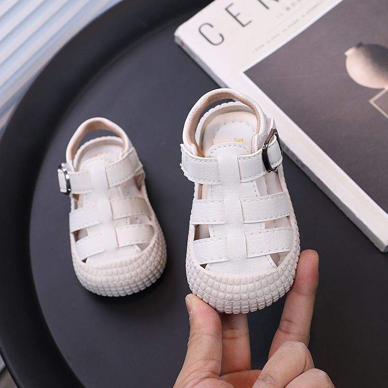 Korean Sandals Summer 2024 New Style Infant Soft Sole Toddler Shoes Girls Anti Kick Closed Toe Shoes Boys Trendy_voghion.com