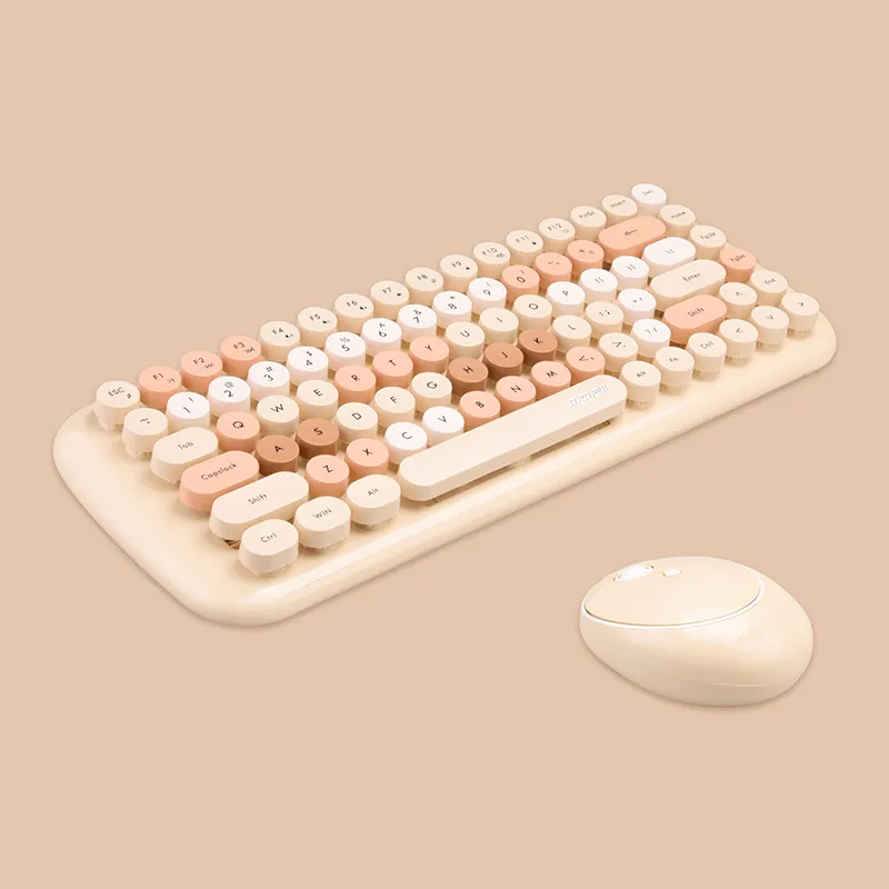 MOFII Candy Mixed Color Wireless 2.4G Keyboard And Mouse Set For Desktop And Notebook_voghion.com