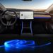 Stesso stile auto LED interni decorativi controllo centrale cruscotto USB luce fredda cambia colore_voghion.com