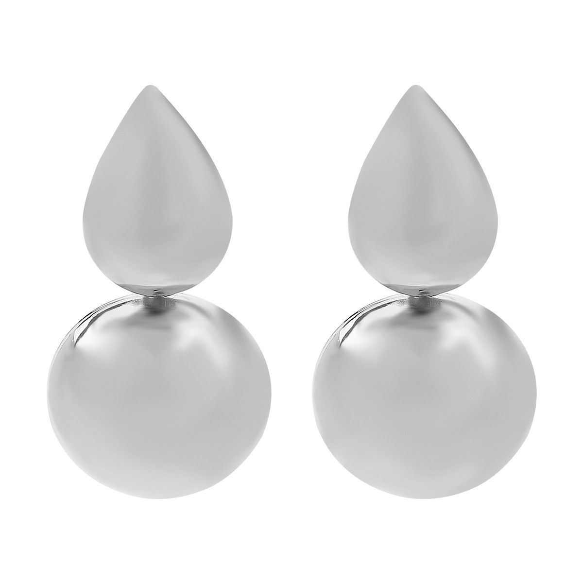 13206 Elliptische Ohrringe aus Metall mit personalisierter Schlichtheit, geometrische Kreisohrringe, vielseitig für den Alltag_voghion.com