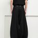 Unisex American Vintage Double-Pleat Trousers - Relaxed Fit Scythe Hem Pants With Clean Aesthetic & Fluid Drape_voghion.com