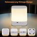 Glitzerlife LED Nachttischlampe 1800mAH 2ER Touch Dimmbar - Weiß Akku USB Aufladbar Nachttischlampe Kabellos Mit 3 Farbtemperatur&Timing Funktion Nachtlicht_voghion.com