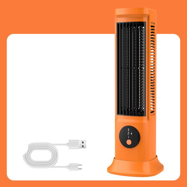 Desktop Tower Air-Conditioning Dormitory Portable Household Vertical Small Leafless Rechargeable Circulation Fan_voghion.com