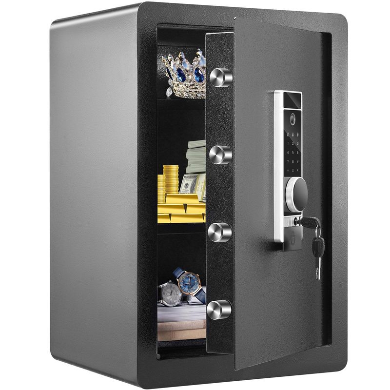 VEVOR Safe 2.2 Cubic Feet Home Safe Steel For Cash Gold 15.75x13x23.6 Inch_voghion.com