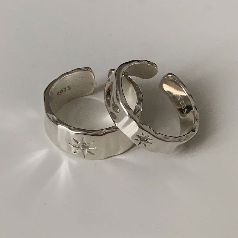 Matte Frosted Adjustable Ring For Women, Simple Style, Niche Design, High-end Feel, Couple Rings, 2023 New Model_voghion.com