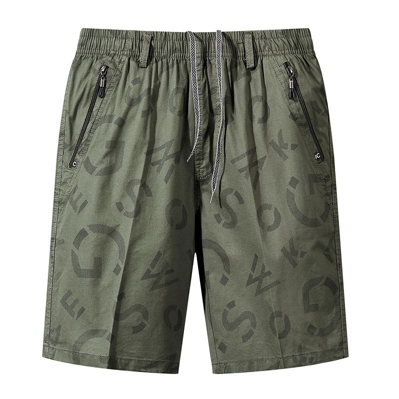 Middle Aged Men In Summer, Dad, Summer Clothes, Shorts, Pure Cotton, Loose Fit, Middle-aged And Elderly, Casual Five_voghion.com