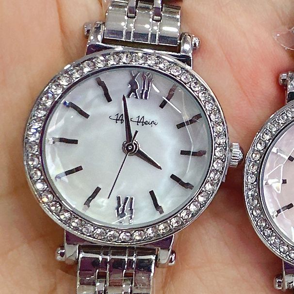 Heiheipi Nuovo orologio da donna impermeabile con quadrante piccolo in madreperla e cinturino in acciaio massiccio, streaming live_voghion.com