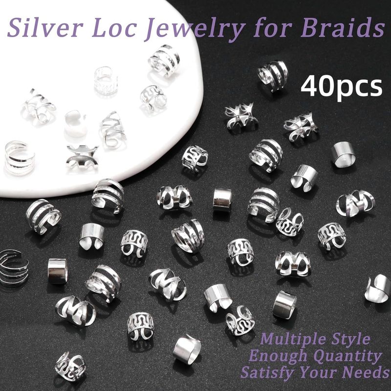 Hair Clips&Pins 40 Pieces Of Ear Clips Dreadlocks And Hair Rings For Hot Selling Models_voghion.com