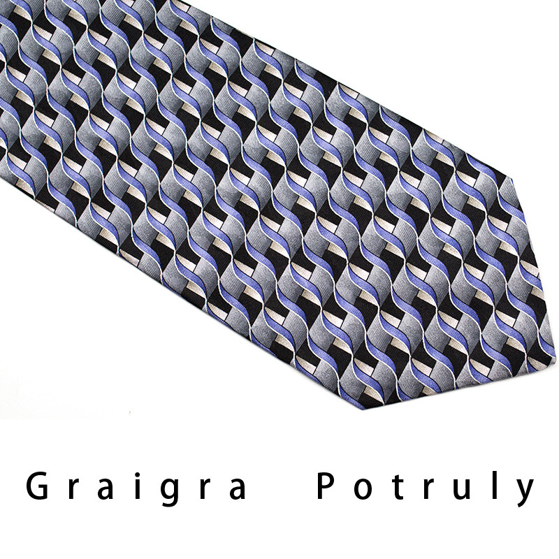 7 days guarantee for brown yellow retro mulberry silk printed silk width 9CM men's tie_voghion.com