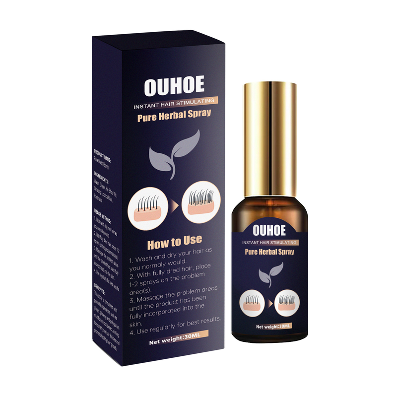 Haar OUHOE Dense Herbal zur Vorbeugung von Haarausfall, zur Fixierung, Befeuchtung, Stärkung und Pflege des Haares, Spray,_voghion.com