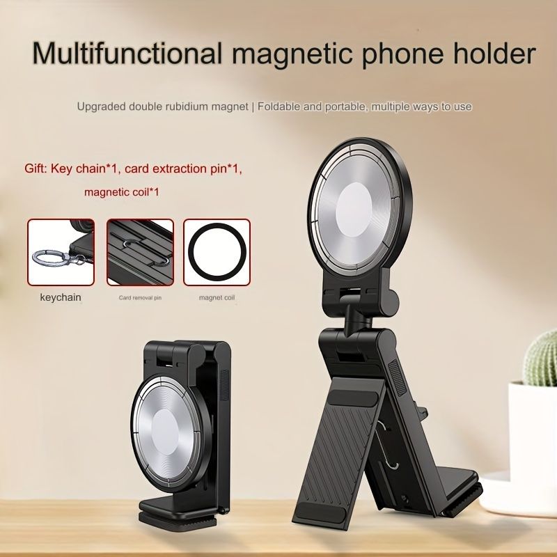 [Hot salg]Magnetisk multifunktions mobiltelefonholder kan foldes og justeres_voghion.com