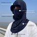 Masque de protection solaire d'été pour hommes, couverture intégrale du visage, cache-cou respirant en soie glacée, écharpe, bonnet, voile 3 en 1 pour le cyclisme_voghion.com