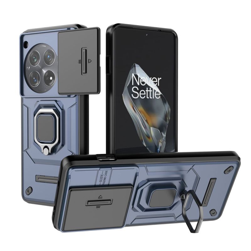 Suitable for oneplus12 battle bear window mobile phone case, one plus 12R two-in-one anti-drop bracket protective case_voghion.com