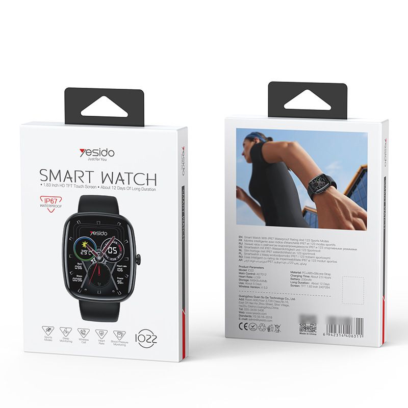 Smart Bluetooth Talking Watch Curved Screen Multi-function Heart Rate Phone Watch Long Battery Life_voghion.com