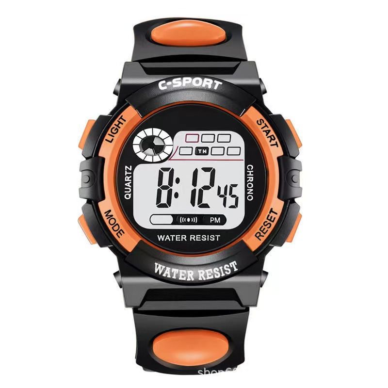 Çocuk Saatleri Çocuk Elektronik Saati Erkek Genç Öğrenci Kadın Trend Su Geçirmez Karanlıkta Parlayan Çok İşlevli Spor Elektronik Saati_voghion.com