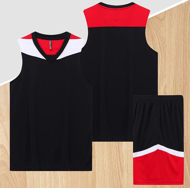 Basketsportset för barn för vuxna, herrkläder, uniform för träningsläger, dubbelsidig basket, student_voghion.com