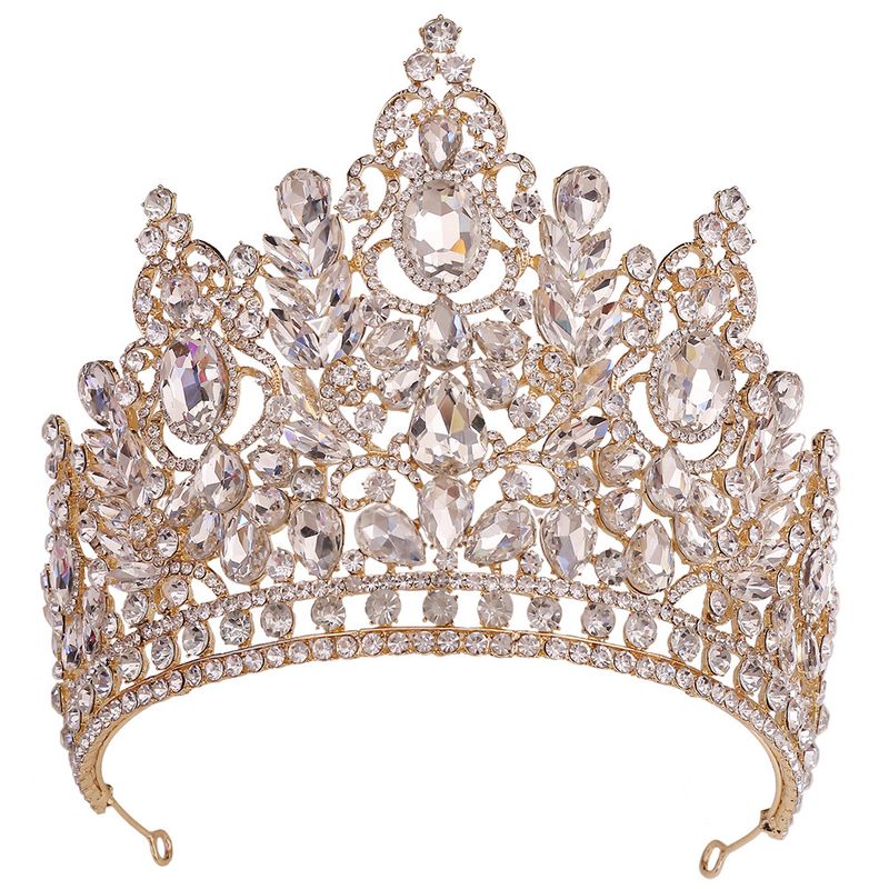 Bridal Hair Accessory WeddingBridal Tiara With Crystal Set Baroque Alloy Plated Wedding Tiara_voghion.com