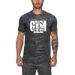 Summer New Muscle Fitness Training Short Sleeve Men's Leisure Running Basketball Training Camo Sports Quick Dry T-shirt_voghion.com
