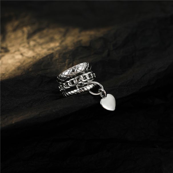 Orecchini a clip a forma di cuore tempestati di diamanti, stile francese, senza fori per le orecchie, stile casual, alla moda, da donna_voghion.com