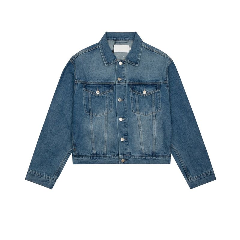 Ins hot C home Tian Junguo stesso stile giacca di jeans lavata autunno e inverno nuovi uomini e donne stesso stile giacca versatile alla moda_voghion.com