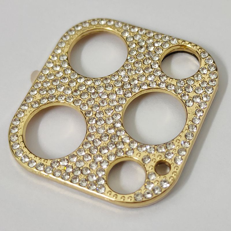 Lussuosa protezione per obiettivo fotocamera per iPhone 11, 12, 13 Pro, Max 12, 13 Mini, con brillantini luccicanti e brillantinati _voghion.com