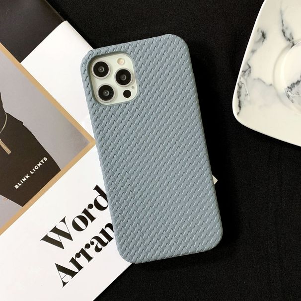 Mobile phone case retro woven pattern mobile phone case suitable for Apple iPhone13pro max/12/11/XS protective cover_voghion.com