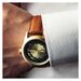 DeBeer 17mm Havana Italian Leather With Gold-tone Buckle 7.5 Inch Watch Band_voghion.com