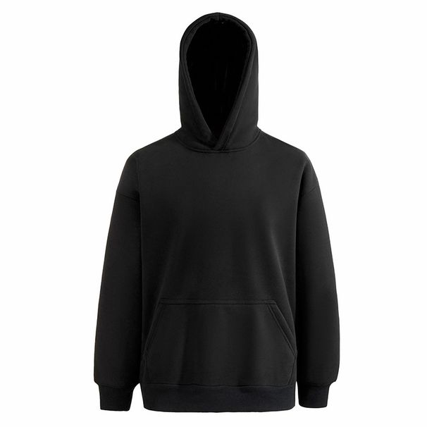 Felpa con cappuccio da uomo in cotone pesante - Comodo pullover con coulisse regolabile e vestibilità comoda per lo streetwear casual_voghion.com