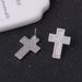 Micro Gepflasterte Zirkon Kreuz Hip Hop Piker Punk Stil Ohrringe Halskette Schlüsselbein Kette Nachtclub Zubehör Für Frauen_voghion.com