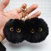 Taschenteile & Zubehör Blush Cat Ball Mountain Black Coal Ball Cat Handgemachte Plüschpuppe Schlüsselanhänger Anhänger Mädchen Herz Schultaschenanhänger_voghion.com
