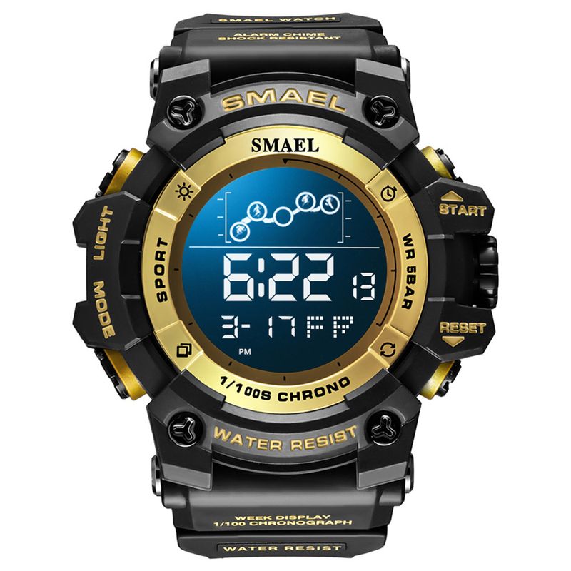 SMAEL 8082 orologio elettronico orologio studente movimento grande quadrante orologio elettronico multifunzione impermeabile a singolo display_voghion.com