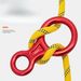 Dissuasore ad anello a forma di 8 per arrampicata su roccia all'aperto, attrezzatura per fuga rapida, dissuasore di emergenza in lega di alluminio ad alta quota_voghion.com