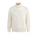 Maglione a collo alto slim fit da uomo – Pullover caldo in maglia per autunno e inverno_voghion.com