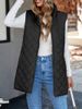 Women's Clothing Thin Warm Women's Lightweight Warm Quilted Vest Coat With Hood - Long Sleeveless Jacket For Casual Outfits (Black, Beige)_voghion.com