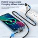 PD 30W USB C cable for iPhone dual elbow Type C to 8-pin charger data cable 3A fast charging cable for iPhone_voghion.com