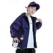 Boys' Windbreaker Spring And 2025 New Children's Big Kids Color Block Trench Coat Autumn Jacket Trendy_voghion.com