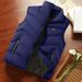 Men’s Quilted Puffer Vest – Slim-Fit Winter Layering Essential (Black, Yellow, Red, Grey, Blue)_voghion.com
