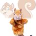 Large Squirrel Plush Puppet Toy With Plastic Nose 25cm New Brown Stuffed Squirrel Animal_voghion.com