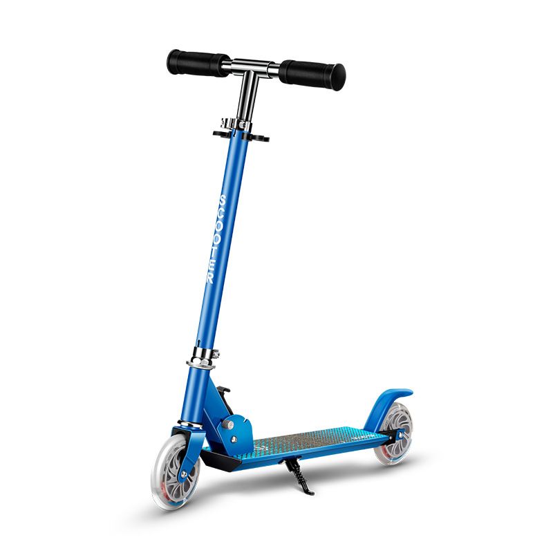 Dviejų ratų aliuminio lydinio vaikiški paspirtukai pakeliami sulankstomi paspirtukai pedaliniai paspirtukai_voghion.com
