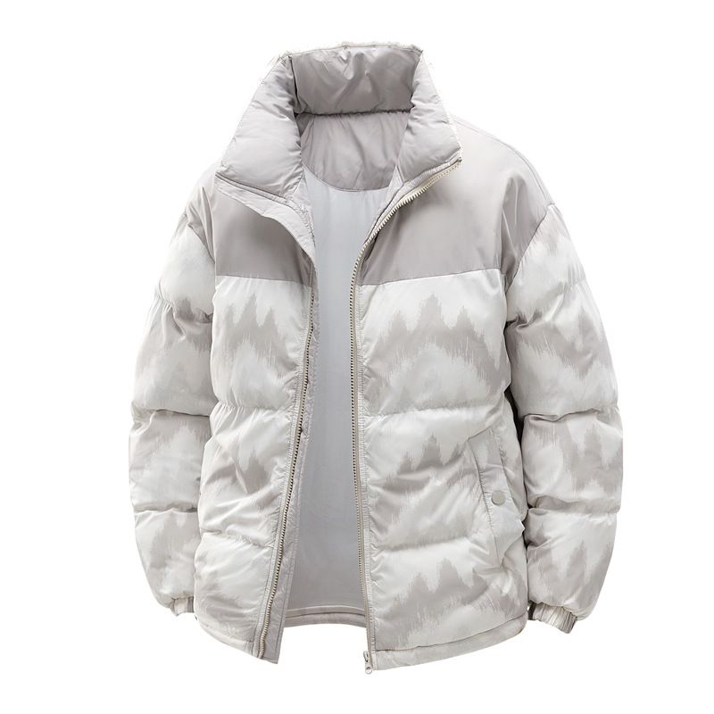 Höst vinter nya män och kvinnor samma stil bröd modern neutral avslappnad par snö berg ståkrage bomull_voghion.com