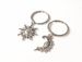 Education & Office Supplies Simple And Fashionable Starry Sky Accessories Sun And Moon Keychain Couples And Good Friends Keychain_voghion.com