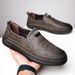 Retro Penny Loafer aus echtem Rindsleder, klassischer Schuh, bequem genäht, Herren-Freizeitschuh zum Hineinschlüpfen, Clubschuh, Partyschuh, Frühling/Sommer_voghion.com