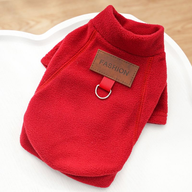 Vêtements pour chien, automne-hiver, doublés de polaire, bichon, bouledogue français, fournitures pour chat_voghion.com