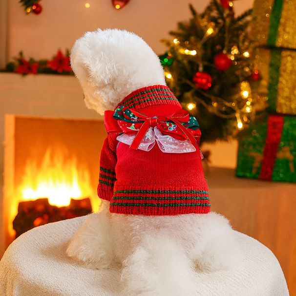 2025 Herfst Winter Halloween Huisdier Schattige Puppy En Kitten Casual Mode Kleding Kerst Vrolijke Trui - Rood_voghion.com