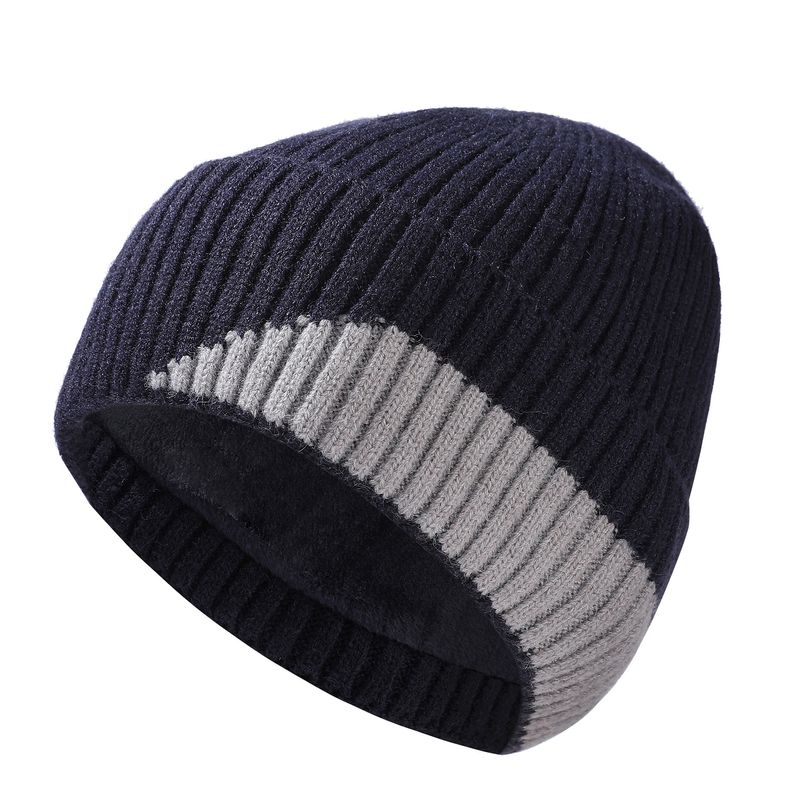 Winter Vielseitige Kuppel-Kräusel-Strickmütze Mode für Herren und Damen Warme Kalte Mütze Fleece Verdickter Ohrenschutz Wollmütze_voghion.com