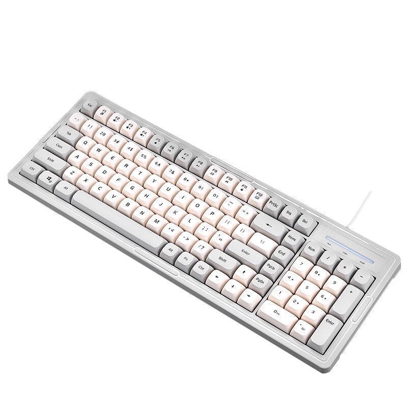 Wysokiej jakości przewodowy zestaw USB do laptopa, biura, domu, dla dziewcząt, klawiatura i mysz_voghion.com